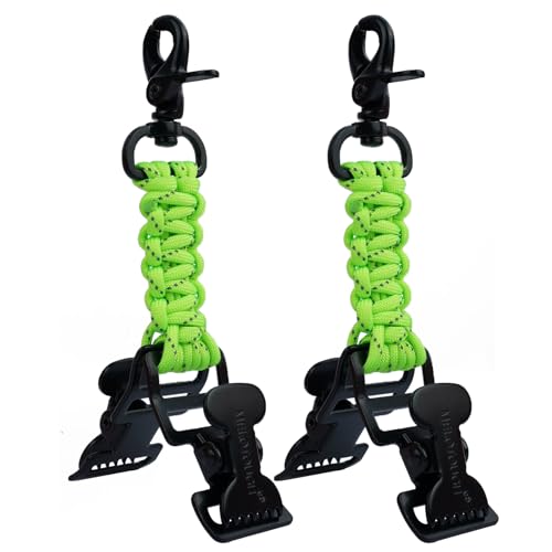 MELOTOUGH Tactical Glove Clip for Work Glove Holders with 2 Alligator Clips for Tool Belt,Tactical Bag,Outdoor Accessory - color: Lime 2, size: 2 PACK