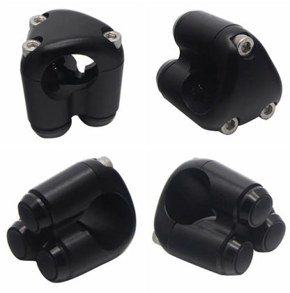 Universal 3 Buttons CNC Hand Control Momentary Switch Micro Switch, for 7/8 Inch 22mm Bars Handlebar Bobber Cafe Racer Chopper (Black) - color: Black, size: 7/8 Inch