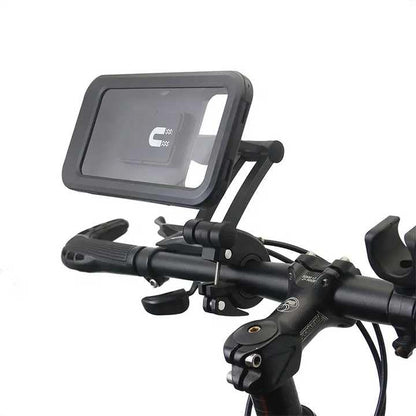 Generic Waterproof Phone Mount, Universal Compatible with All iPhones and Android Phones, 360 Swivel, Secure Handlebar Attachment for Bicycle/Motorcycle