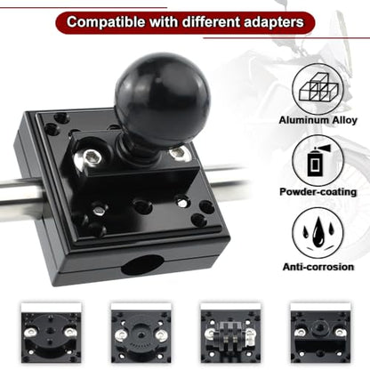 xitomer GPS Mount GPS Bracket Fit for Africa Twin CRF1000L 2016-2019 / CB500x 2019-2024, Fit for R1300 GS 2023-2024, Fit for R1200 GS/GSA 14-18, Compatible with Garmin/Tomtom Mount Navigator Mount