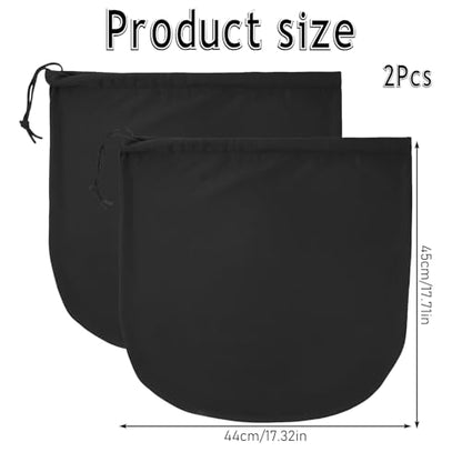 2 PCS Ski Helmet Bag, Black Welding Helmet Bag Motorcycle Hood Bags with Drawstring Large Capacity Lightweight Helmets Storing Bags for Football Bicycle Travel Riding Supplies