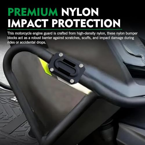 2 PCS Motorcycle Engine Guard Bumper Block, 22/25/28mm Nylon Crash Bar Slider Decor, Motorcycle Bumper Pole Protection Blocks, Universal Anti-Scratch Drop Frame Guard for Most Motorcycles