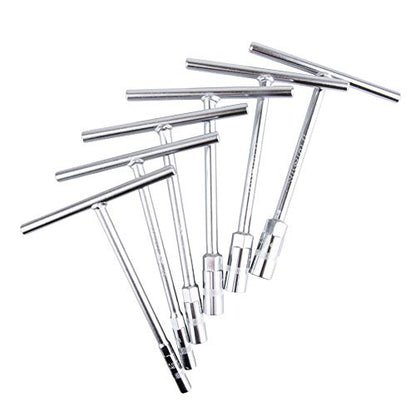 Tusk Compact ATV/MX T-Handle Wrench Set Metric 6, 8, 10, 12, 13, 14mm CR-V Steel Professional
