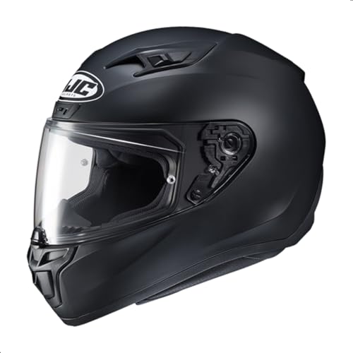 HJC i10 PLUS Solid Natural Motorcycle Helmet, DOT Approved - color: Semi Flat Black, size: 3X-Large