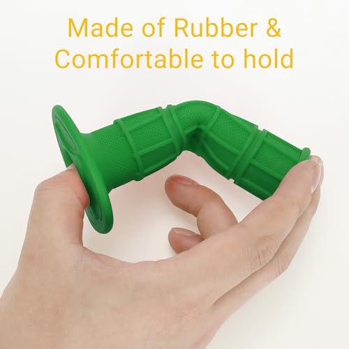 HIAORS 7/8" 22mm and 24mm Universal Motorcycle Grips Hand Grips Compatible with CRF50 CRF125 XR50 XR100 KX65 KX85 KX125 50cc 110cc 70cc Pit Dirt Bike Motocross Parts Green - color: Green