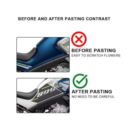 Motorcycle Accessories Tank Pad Protector Sticker Decal Gas Knee Grip Traction Pad Side Logo For CFMOTO 800MT 800 MT 800 mt