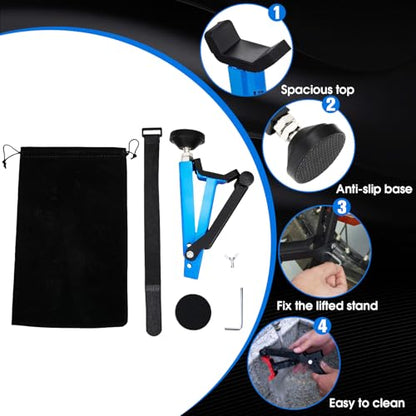 Motorcycle Stand Rear Wheel Stand,Foldable Convenient Dirt Bike Lift Universal for All Most Dirt Pit Bike Motorcycle Naked Cruiser Blue - color: Blue