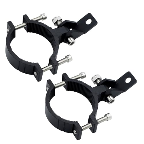 Heavy Duty Motorcycle Light Mount Bracket, Motorcycle Spotlight Bracket, Universal Fit for Motorcycle, ATV, UTV, Truck Auxiliary Lights - 2 Pack (1.58-2.5 INCH) - size: 1.58-2.5 INCH