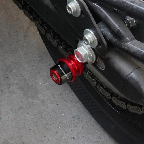 For STREETFIGHTER V2 StreetfighterV2 streetfighterv2 streetfighter v2 Streetfighter V2 8MM Motorcycle Accessories CNC Aluminum Premium Swingarm Spool Slider Stand Screws (Red) - color: Red