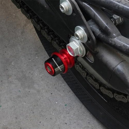 For STREETFIGHTER V2 StreetfighterV2 streetfighterv2 streetfighter v2 Streetfighter V2 8MM Motorcycle Accessories CNC Aluminum Premium Swingarm Spool Slider Stand Screws (Red) - color: Red