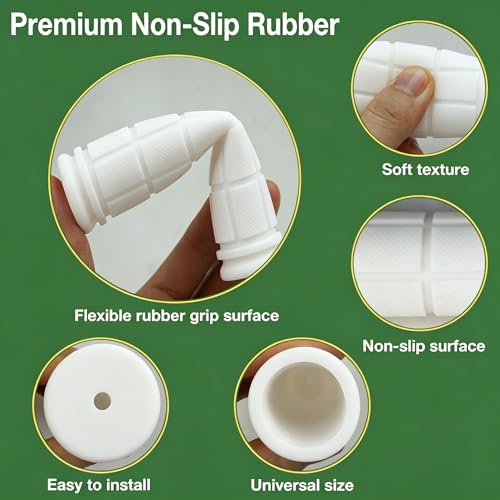 2 Pairs Bike Handlebar Grips for Bikes - color: Black and White