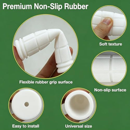 2 Pairs Bike Handlebar Grips for Bikes - color: White