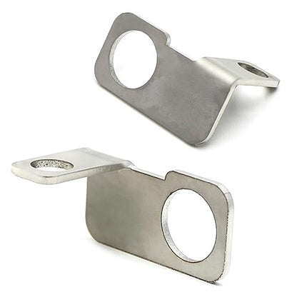 iJDMTOY CNC-Cut Stainless Steel Right-Hand Side Rear Axle Safety Flag, Dune Flag, Whip Mounting Bracket (22.5mm Diameter Opening) Compatible with Off-Road Motocross, Dirt Bike, Motorcycle, etc