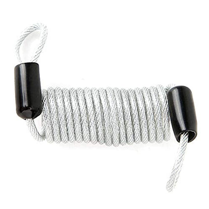 Security Reminder Cable, Anti Theft Steel Wire Lock Security Spring Wire Lock Security Steel Wire Spring Reminder Rope for Luggage Helmet