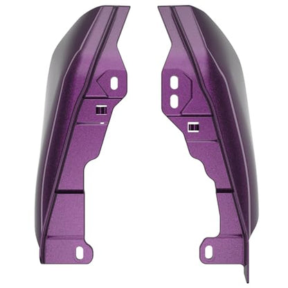 Advanblack 2025 Road Glide Mid Frame Air Deflectors Heat Shields Deflector for Harley Touring '09-'25 Harley RG, Street Glide, Road King (Poison Berry) - color: Poison Berry