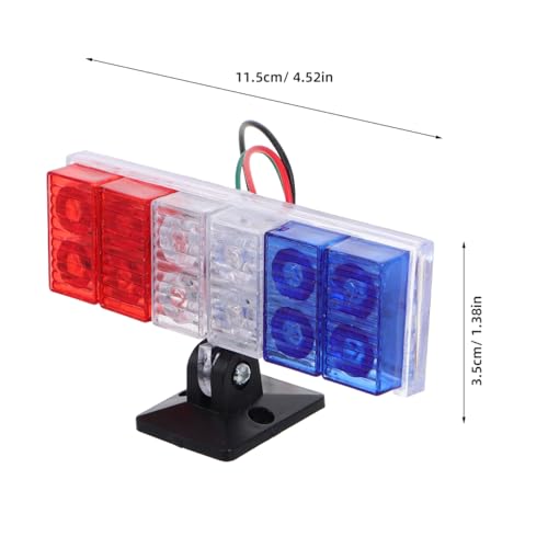 Luxshiny Motorcycle Tail Light Led Strobe Emergency Warning Light for Vehicles High Brightness Flashing Rear Lamp for Cars Bikes Electric Bikes