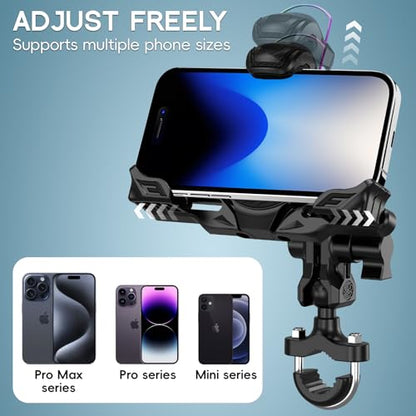 Motorcycle Phone Mount Holder，Bicycle Phone Mount, - color: blue