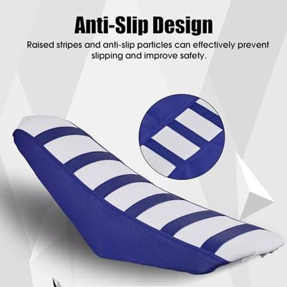 Dirt Bike Seat Cover Motorcycle Gripper Cushion Cover Universal for YZF YZ PW TTR WR All Most Dirt Pit Bikes Enduro Blue - color: Blue