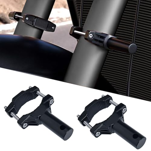 Motorcycle Spotlight Mount Brackets, Motorbike Tube Clamp Turn Signal Mounting Clamp Fog Light Holder for 0.82"-2.1" ATV UTV Roll Bar (2 Pcs)
