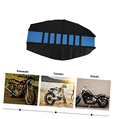 ULTECHNOVO Motorcycle Seat Pad Non-Slip PVC Cover for Sun Protection Cushion for Motocross Saddle Cover