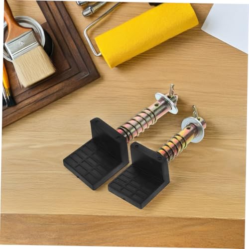2Pcs Motorcycle Spool Lift Stand Attachment Heavy Duty Shaped Support for Rear Wheel Durable Metal Construction Easy Setup Compatible with Various Heavy Motorcycles