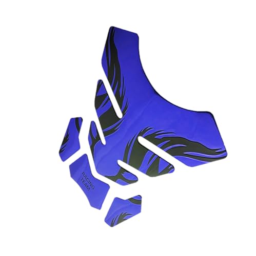 Motocycle Gas Tank Decal Motocycle Gas Tank Protector Pad Self-Adhesive Fishbone Sticker Blue - color: Blue