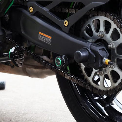 Motorcycle M8 Swingarm Spools Slider Compatible With K.awasaki ZX4RR 2023 2024 2025 2026 | Swing Arm Stand Screws Bobbins ZX-4RR ZX 4RR ZX400 Accessories (black-3) - color: black-3