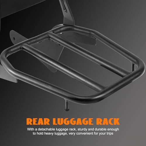 Motorcycle Sissy Bar Detachable Rear Passenger Backrest with Luggage Rack Backrest Pad for Honda Rebel 1100 1100T CMX1100 DCT 2021-2026 Replace OEM P/N:08R71-MLA-A00MLA-A00