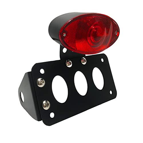 Side Mount License Plate Bracket Holder with Tail Light Brake Light Fit for Harley Davidson Sportster Bobber Chopper