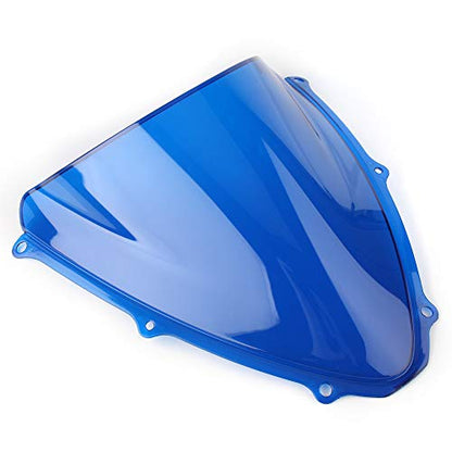 Motorcycle Windshield Fits uzuki GSXR 600/750 2006-2007 K6, Blue - color: Blue