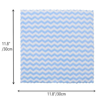Microfiber Cleaning Cloth, 10 Pack Microfiber Rags, 12inx12in, Blue | Lint Free Dish Cleaning Cloths, Fast Drying Dish Rags For Cleaning, Absorbent Washcloths - color: Blue