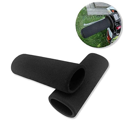 ET006- Motorcycle Foam Anti Vibration Comfort Handlebar Grip Cover Compatible with Harley BMW