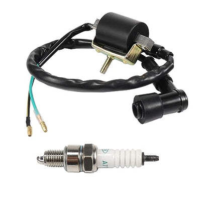 Ignition Coil Wiring Loom Harness Kill Switch Cdi Box Spark Plug Rebuild Kit for Chinese ATV kazuma Tao Tao SSR 50-125cc Kick Start Engine Dirt Pit Bike Motorcycle Parts