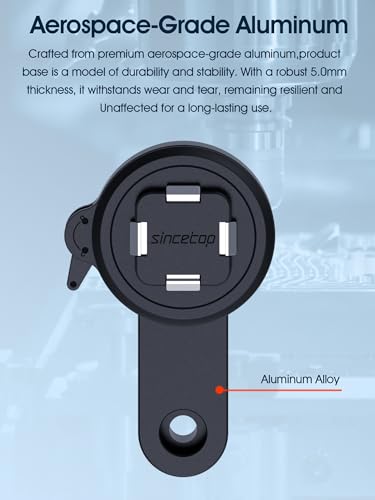 sincetop Bike Phone Mount - Series Q [ Quad ] - Bicycle Stem Cap Phone Holder,Universal Aluminum Handlebar Cell Bracket, Cycling Quick Mount for Mountain&Road&Ebike&Gravel Bike - size: SE - Standard, style: [SE] Stem Cover Mount - Series Q