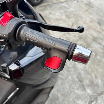 Motorcycle Throttle Holder Handlebar Grip Wrist Throttle Rest Cruise Control Assist for Accessory (Red) - color: Red
