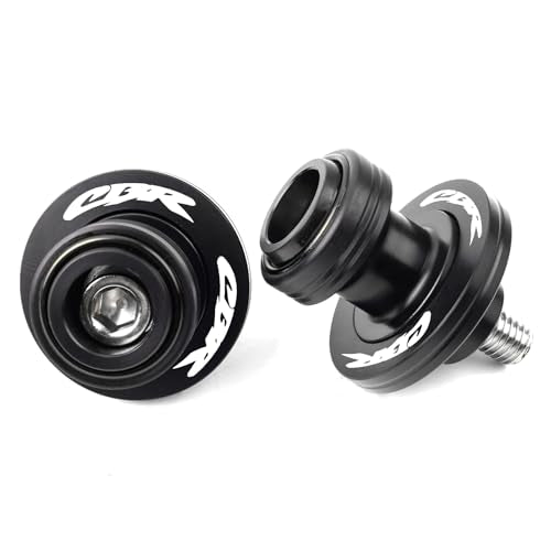 Compatible With CBR 600RR CBR 1000RR CBR1100XX CBR 125 150 250 400RR CBR450SR CBR900RR 954RR CNC Motorcycle Swingarm Spools Sliders Swing Arm Sliders (Black) - color: Black
