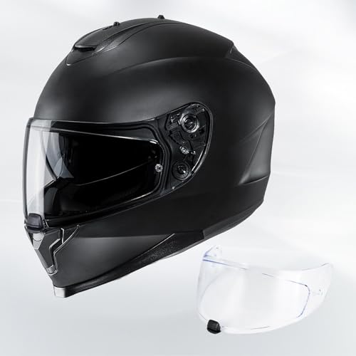 C70 Helmet Visor Replacement Face Shield Compatible with C70/ HJ20M/ FG-17/ FG-ST/IS-17 Motorcycle Helmets (Clear) - color: Clear