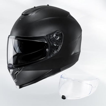 C70 Helmet Visor Replacement Face Shield Compatible with C70/ HJ20M/ FG-17/ FG-ST/IS-17 Motorcycle Helmets (Clear) - color: Clear