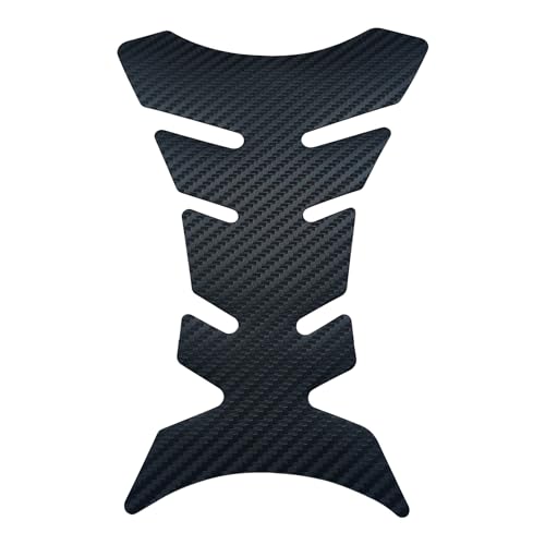 Motorcycle Tank Pad Protector for Yamaha R3 YZF-R3, Carbon-Look Fuel Tank Stickers Protective Non-Slip Scratch Resistance Gas Sticker,A/Black - color: A/Black