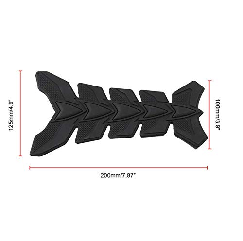 3D Black Gas Tank Protectors for Motorcycle - Gas Oil Fuel Tank Pad Protector Decals Stickers Tank Pad Protector Motorcycle Tank Pad