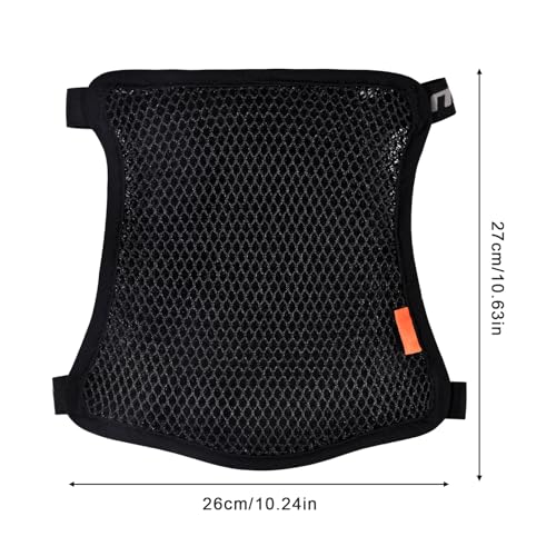 Motorcycle Seat Cushion Air Cooling 3D Mesh Motorcycle Seat Pad,Butt Protector Pads,Motorcycle Cool Seat Cover,Breathable Motorcycle Seat Cover,Size M - size: 26 x 27cm