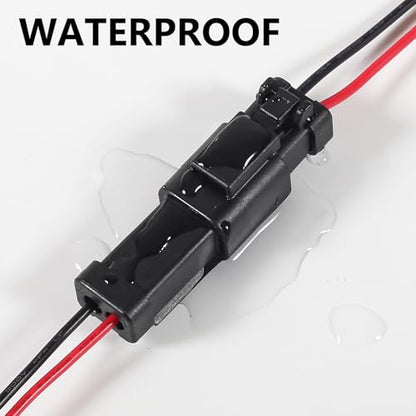 6Pcs 2 Pin DT Connector Car Electric Plug Connector Wire Harness Auto Waterproof Male Female Automotive Electrical Connector Auto Plug with 2 Wire for Car Truck Boat - size: 6pcs 2 pin DT