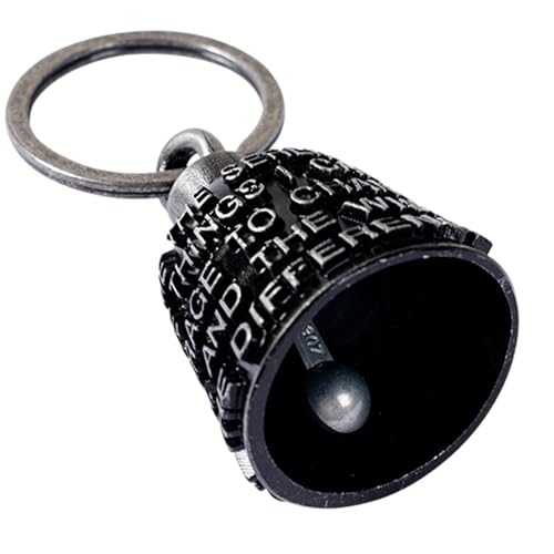 Dream Apparel Motorcycle Bell Guardian Angel Drive Away Gremlin, Biker Bell for Men Women Rider Riding, Good Luck Gift - style: God Grant Me Serenity Courage Wisdom
