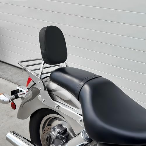 SLMOTO Sissy Bar Backrest Set Luggage Rack Pad Fit for Honda Shadow ACE 1100 VT1100 Shadow SABRE 1100 ACE VT1100 - color: Fit for Honda Shadow