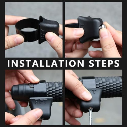 Ergonomic Throttle Grip Increase Anti Fatigue Handlebar Throttle Grip Accessory Simple Installs for Motorcycles