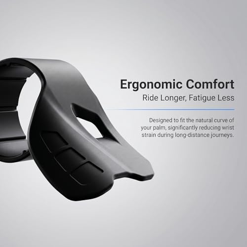Motorcycle Cruise Control Throttle Holder, Throttle Assist Wrist Grip with Anti-Slip Inner Ring, Accelerator Control Hand Rest, Universal for Street Bike Sport Off Road Scooter ATV (Black)