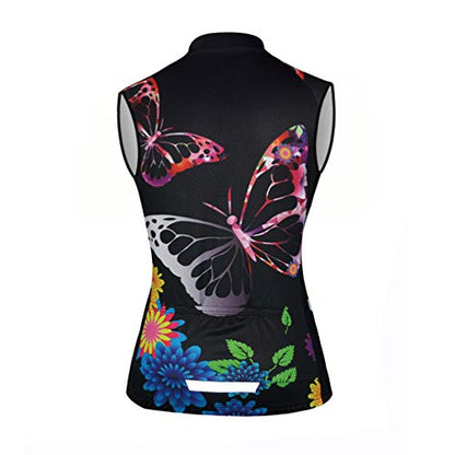 Sleeveless Cycling Jerseys Women Bike Tops Team Biking Shirts Bicycle Vests Clothing - color: 0022a, size: XX-Large