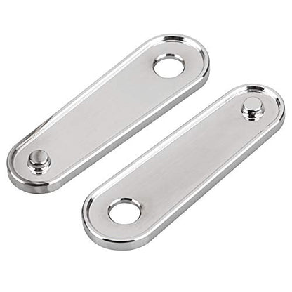 Chrome Motorcycle Rear Passenger Floorboard Foot Peg Frame Plates Compatible for 1993-2023 Harley Electra Road Street Glides Road Kings & Trikes - color: Chrome