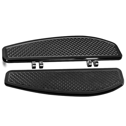 Stretched Anti-Slip Extended Stretched Driver Rider Foot board Floorboards for Harley Road King/Road Glide/Touring/Street Glide/Electra Glide/Ultra 1986-2023, Softail 1986-2017,Black - color: Driver Floor Board-Black