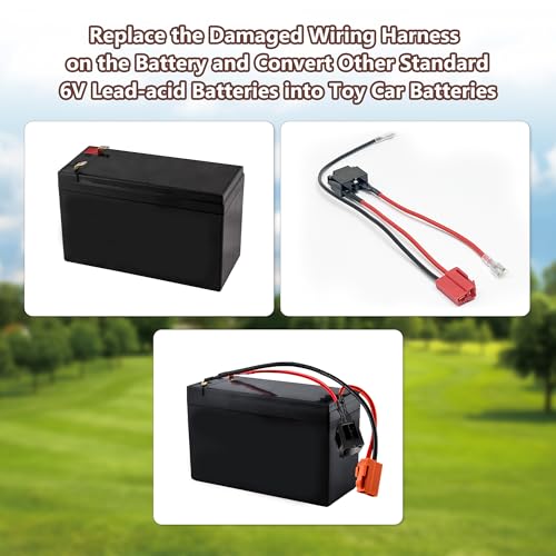 6 Volt Battery Charger for Kids Electric Car, Compatible with MINNIE MOUSE, BMX X6, Wal-Mart, Moto ATV Quad Car for Kid, Replacement Parts for Ride on Toys Kid TRAX Charger with Wire Harness Connector - size: Charger Kit